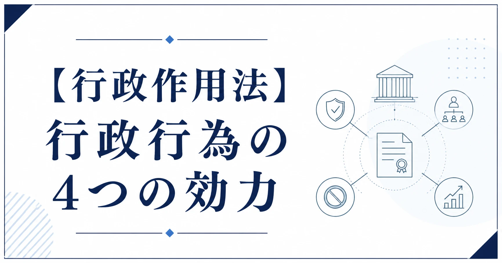 【行政作用法】行政行為の4つの効力
